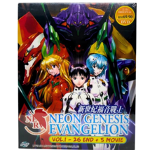 Anime DVD Neon Genesis Evangelion Complete Series Vol. 1-26 + 5 Movies English - £32.52 GBP