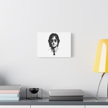 Black &amp; White John Lennon Portrait Canvas Wall Art, Modern Canvas Print for Home - £22.78 GBP+