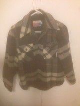 Vintage 70s sears Put En Tienda Cuadros Pesado Chaqueta de Lana Camisa T... - $1,390.36 MXN