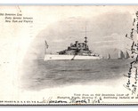 Battleship Indiana At Anchor 1905 Dominion Line UDB Postcard H18 - £4.08 GBP
