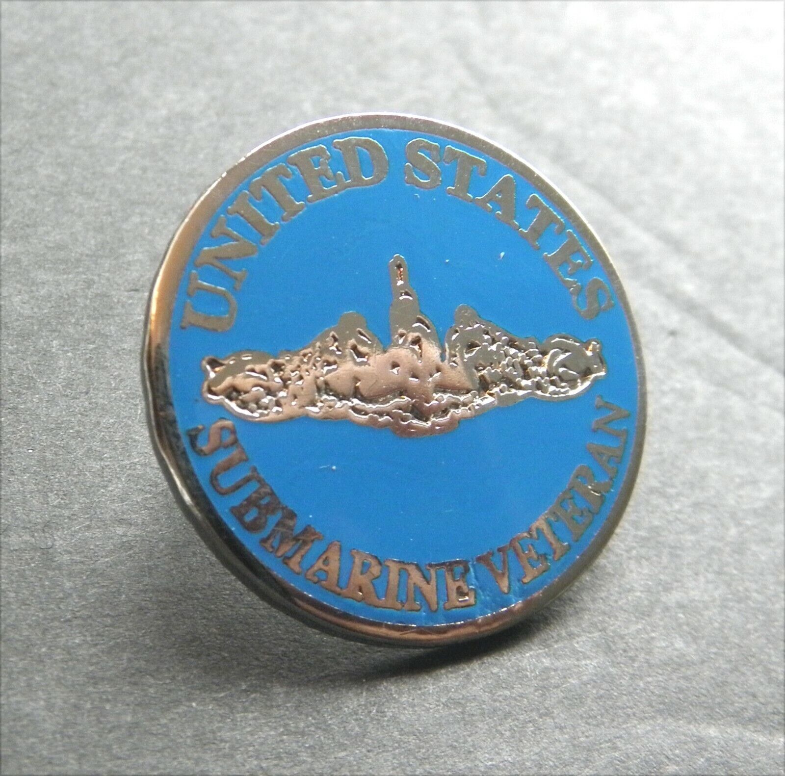 US NAVY SUBMARINE VETERAN SUB VET LAPEL HAT PIN BADGE 1 INCH