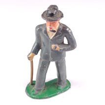 ✅ Vintage Barclay Man w/Cane Suit Hat 619 B166 Happy Traveler Series Lead Figure - £11.89 GBP