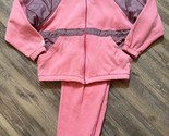 Vtg Nike Track Suit 80s 90s Ladies Size Large Pink Purple Knit Hong Kong - $48.37