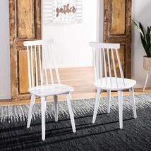 White Spindle Side Chairs, Country Farmhouse Style, From The Safavieh, Set Of 2. - $151.20