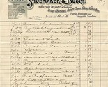 Shoemaker &amp; Busch Wholesale Druggists 1902 Handwritten Invoice Philadelp... - £9.47 GBP