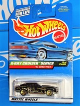 Hot Wheels 1999 X-Ray Cruiser Series #1114 &#39;63 Corvette Mtflk Black w/ Gold 5SPs - £2.21 GBP