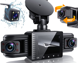 3 Channel 1080P, Adjustable Lens Dash Camera for Cars with 8 IR Lamps Ni... - $163.04