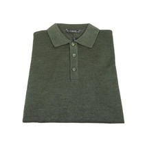 Mens PRINCELY Soft Merinos Wool Sweater Knits Lightweight Polo 1011-40 Green image 6