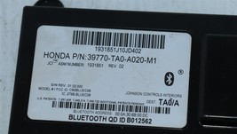 Honda Bluetooth Communication Control Module Link 39770-TA0-A020-M1 (Rev 02) image 2