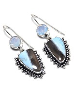Owyhee Opal and Opal Ethnic Gemstone Handmade Jewelry Earring 1.97&quot;  - $11.99