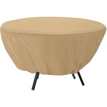 Round Patio Table Cover 50&quot; Waterproof Outdoor Furniture Storage Protection - £34.75 GBP