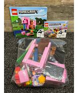LEGO Minecraft The Pig House 21170 &amp; Coral Reef 21164 w/ Manuals - $27.68 CAD