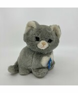 VTNG 1984 W/Tag Dakin Cat Plush Stuffed Animal Grey White Musical Song W... - $20.00