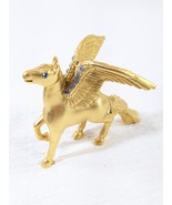 Vintage Estee Lauder Gold Pegasus Horse Solid Perfume Compact Intuition ... - $1,653.59 MXN