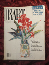 U S ART magazine July August 1990 Lynn Larson Howard Terpning Currier &amp; Ives - £10.17 GBP