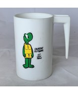 Vintage Walt Kelly Churohy La Femme Turtle White Children Plastic Drink ... - $20.46