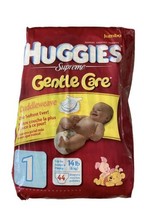 Huggies Size 1 Supreme Winnie The Pooh  44 Diapers -  2006 Cuddleweave J... - £53.73 GBP