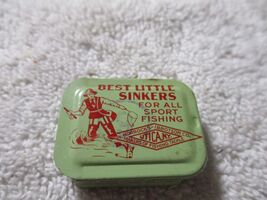 Vintage Best Little Sinkers Fishing - Sliding Tin Horrocks Ibbotson 2 si... - $7.91