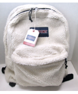 New Jansport Beige Faux Sherpa Super Break One Backpack - $37.99