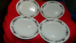 Corelle Garden Home 8.5 Inch LUNCH/SALAD Plates x4 New With Labels Free Usa Ship - £55.93 GBP