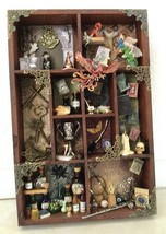 Incredibly Detailed Harry Potter Themed Shadowbox of Miniatures - £159.50 GBP