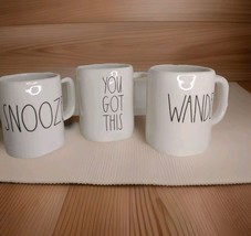 Rae Dunn by Magenta Artisan Collection Mug Set 0f 3 Snooz, You Got This,... - £26.33 GBP