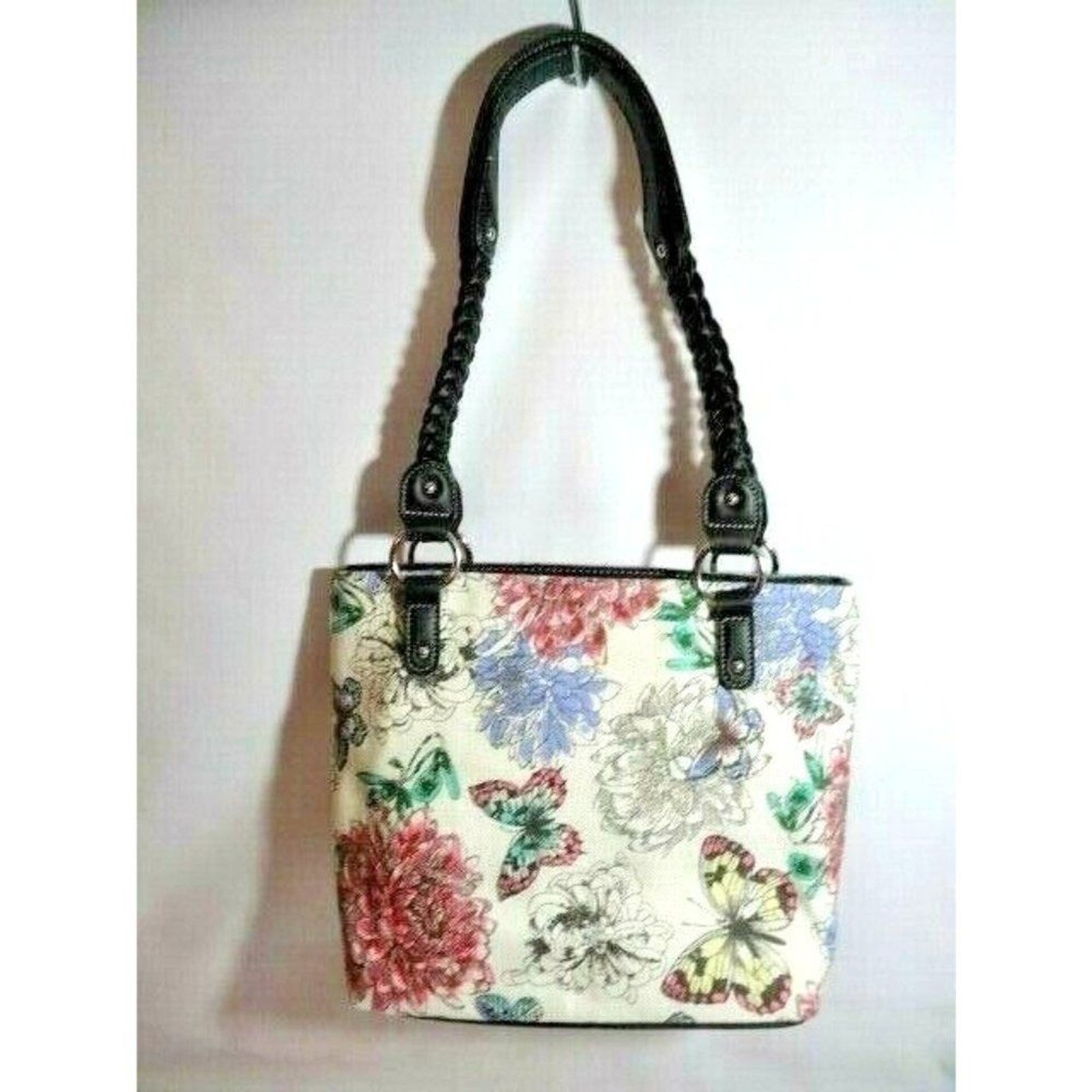 Stone Mountain USA Garden Party Zip Canvas Travel Handbag Tote Organizer Gift Item image 3