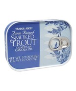 Trader Joe&#39;s Smoked Trout Fillets in Oil – Skinless, Ready-to-Eat, 3.9 O... - $15.22 CAD