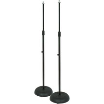 Musician&#39;s Gear Die-Cast Mic Stand 2-Pack Black - £37.54 GBP