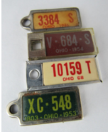 x4 DAV 1946 1953 1954 1968 OHIO keychain license plate tag Disabled Vete... - $721.96 MXN
