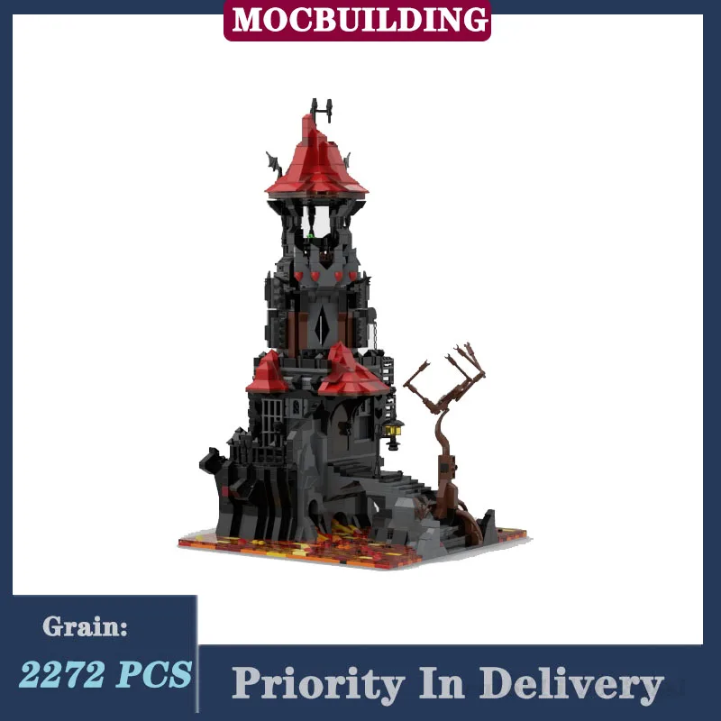 MOC Street View Architecture Tower Model Assembly Building Blocks Dark Movie - £257.61 GBP