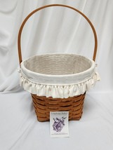 Longaberger 11" Measuring Basket Swing Handle, fabric, liner - 4100BO - $41.13