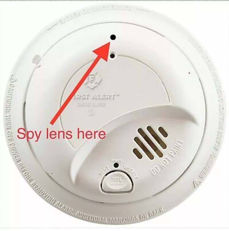 Hardwired Smoke Detector WiFi Nanny Camera Motion Detection 4K/1080P Audio Video - $249.00