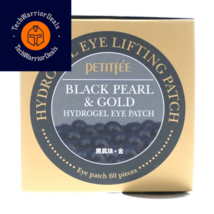 Petitfee Black Pearl &amp; Gold Hydrogel Eye Patch, 60 60 Count (Pack of 1)  - £17.73 GBP
