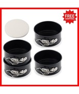 4-Pack Mini Springform Pan Set – 4 Inch Nonstick Bakeware for Cheese &amp; Pies - $39.93 CAD