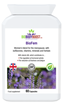 BioFem-Menopause Blend-Isoflavones-Vitamins-Herbals-60Vegan Caps-Made in UK - £13.23 GBP