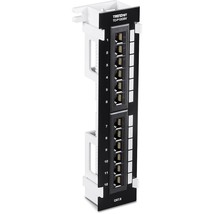 TRENDnet 12-Port Cat6 Unshielded Patch Panel,TC-P12C6V, Wall Mount,Included 89D  - £43.45 GBP