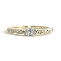Authenticity Guarantee 
Marquise Diamond Statement Wedding Band Ring 14K Yell... - £961.11 GBP