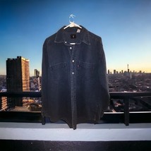 Levis denim Cotton shirt/ jacket men&#39;s Size Medium Button Down w/Pockets... - $23.27