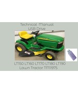John Deere LT150 LT160 LT170 LT180 LT190 Lawn Tractor Service Manual TM1... - £18.99 GBP