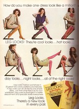 1983 Burlington Pantyhose Stockings Tights Sexy Legs Vintage Print Ad 1980s - $5.55