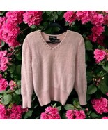 Christine Phillipe SIZE Small Light Pink Vintage Embellished Angora Sweater - $88.01 CAD