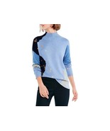 $158 NIC+ZOE Ladies Glowing Embers Sweater Blue Multi New with Tags Small - £74.14 GBP