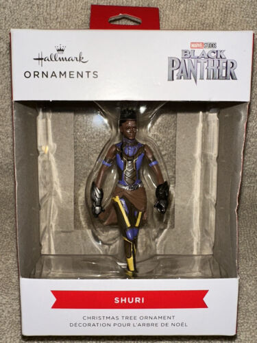 Hallmark Marvel Black Panther Wakanda Forever SHURI Boxed Christmas Ornament NEW - £15.68 GBP