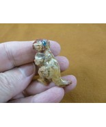 (Y-DIN-TY-24) T-Rex Tyrannosaurus dinosaur carving SOAPSTONE FIGURINE lo... - $12.33 CAD