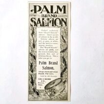 Baldwin Palm Brand Canned Salmon 1897 Advertisement Victorian Fish ADBN1A5 - $14.01 CAD
