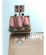 Miniature box of carrots - 1&quot; wide dollhouse - £7.38 GBP