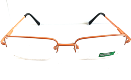 UNITED COLORS OF BENETTON BE 0303 53mm Orange SemiRimless Women Eyeglass... - $59.99