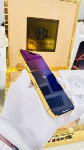 CUSTOM 24k Gold Plated Frame Apple iPhone 17 Pro Max 1 TB White Back Unlocked Item image 9