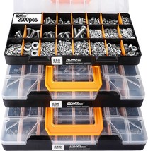 64 Different Size Bolts, Nuts, And Washers Are Included In The Hongway 2... - $41.92